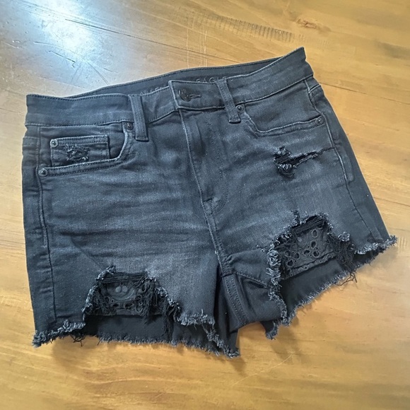 NWOT AE Next Level High-Waisted Denim Short - Picture 8 of 16